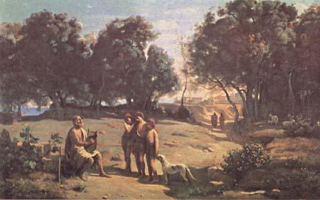 Jean Baptiste Camille  Corot Homere et les bergers (mk11) China oil painting art